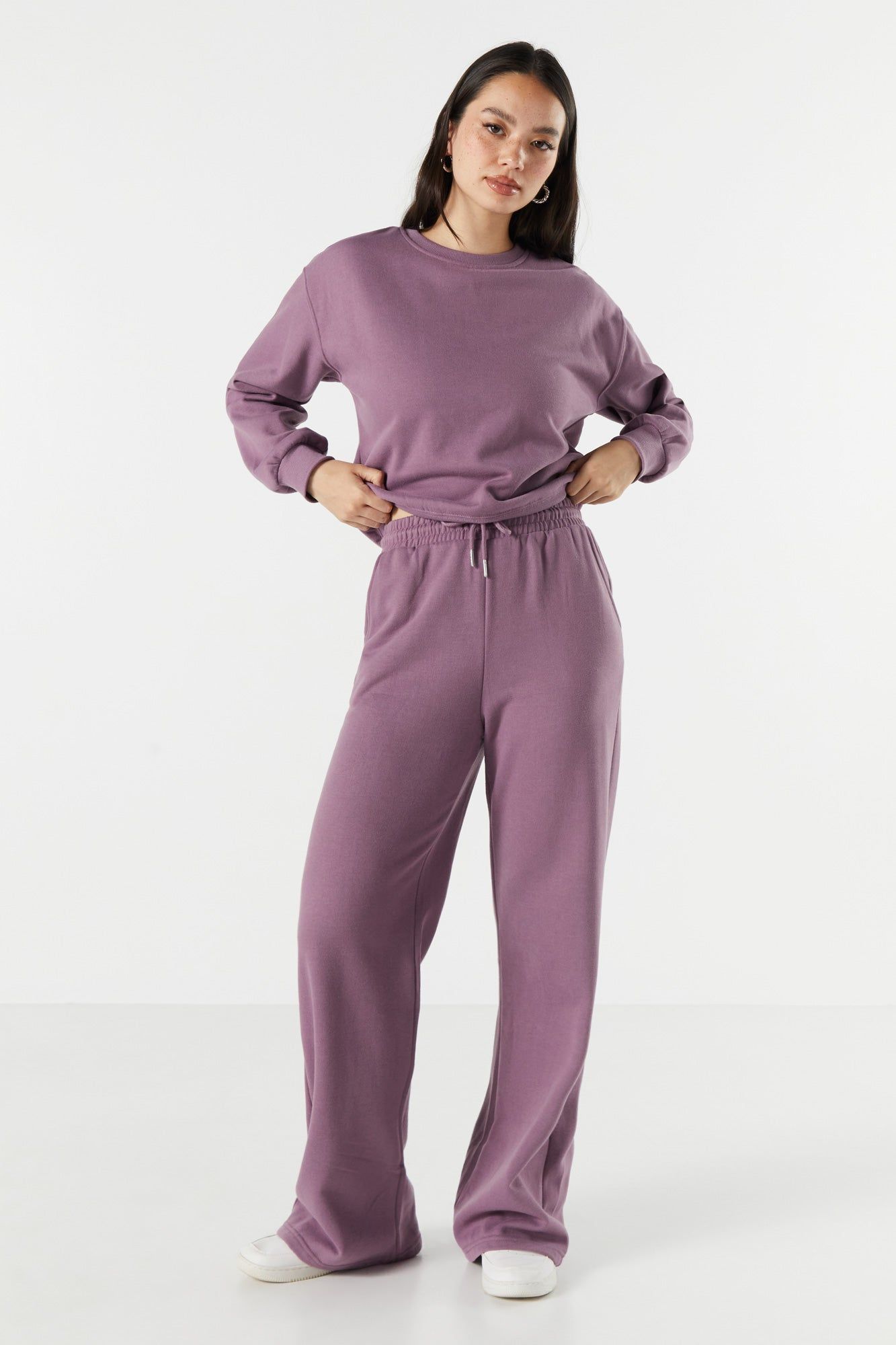 Pantalon à jambe large en molleton sold by Urban Planet product image thumbnail 15