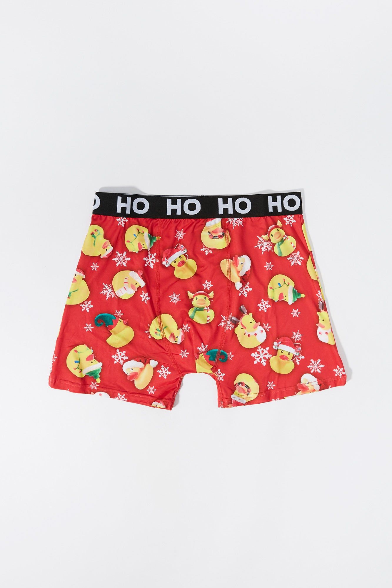 Boxeur à imprimé de Noël Canard en caoutchouc sold by Urban Planet