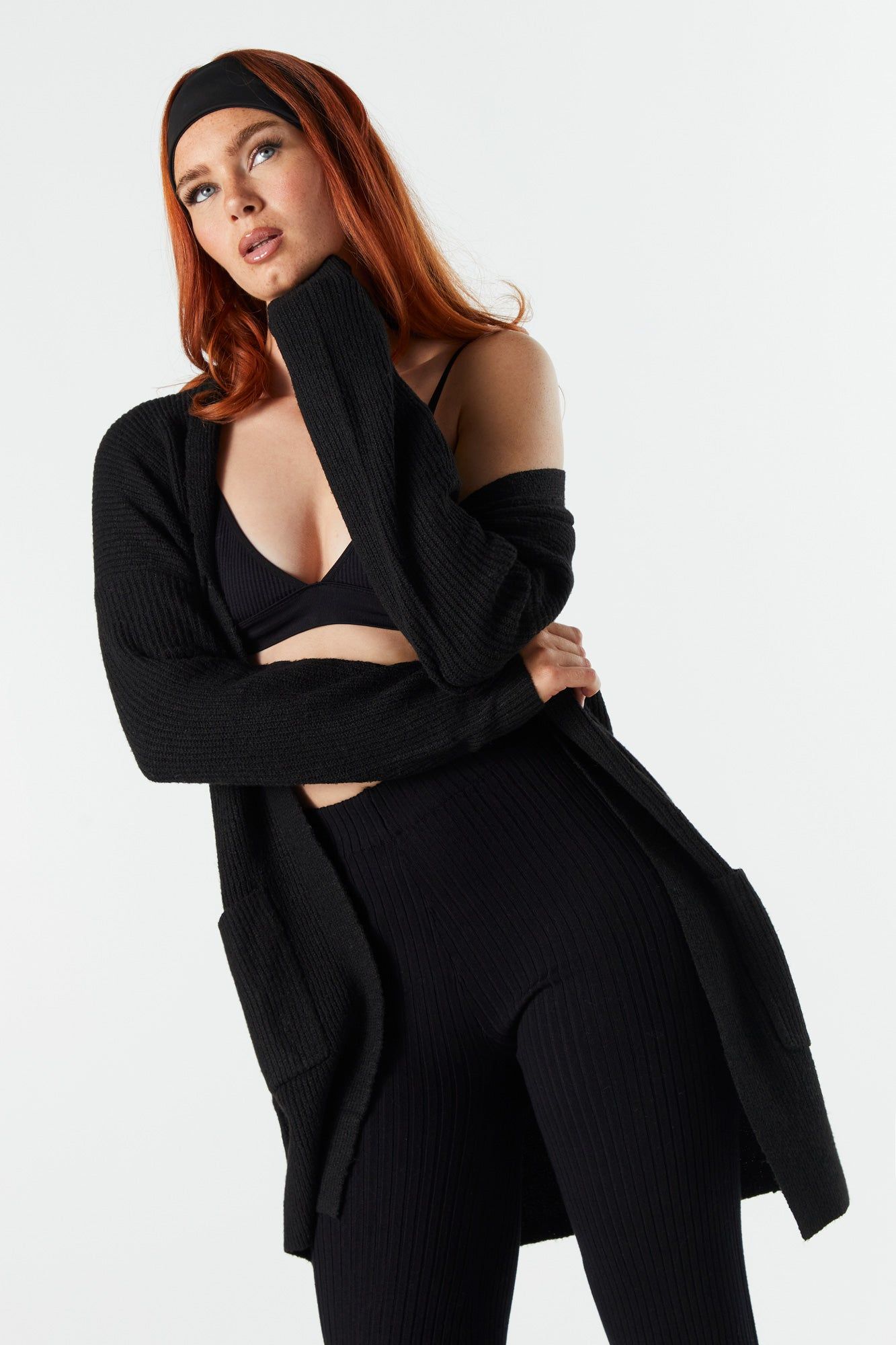 Open Front Knit Cardigan sold by Urban Planet