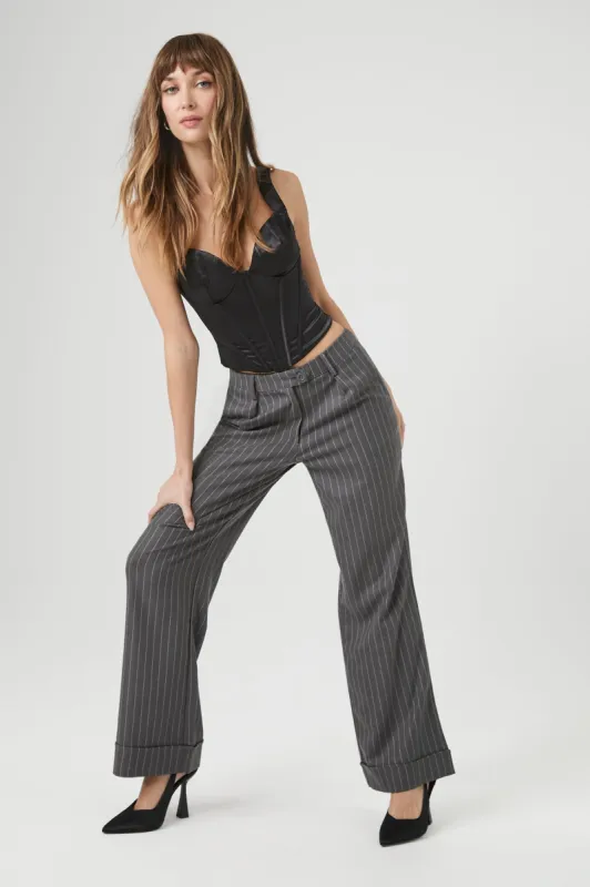 Pantalon à jambe large avec fines rayures sold by Urban Planet