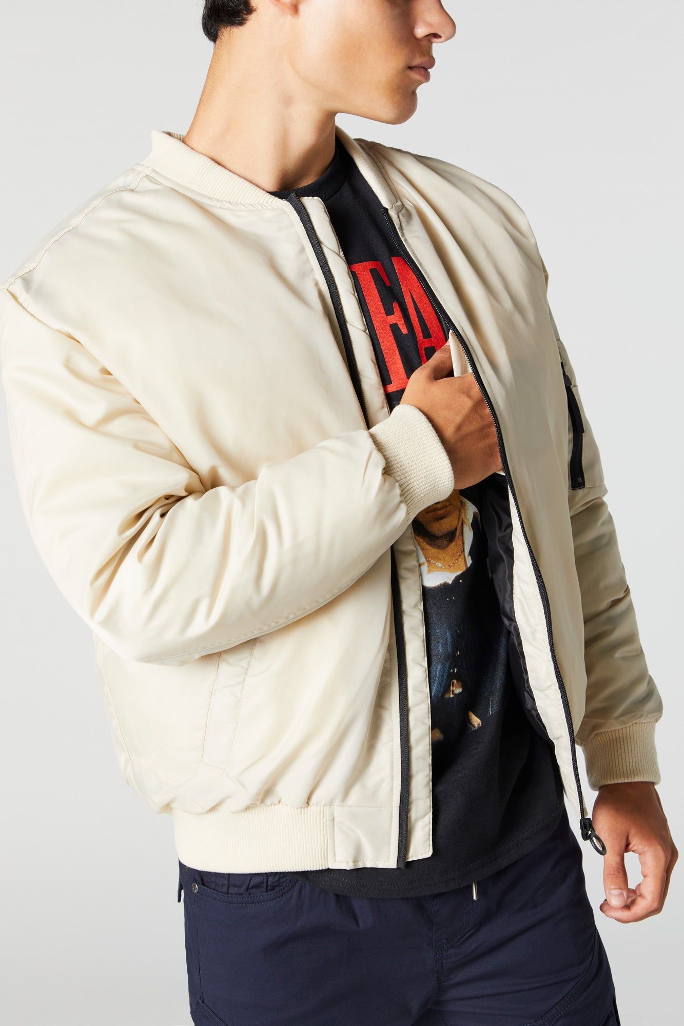 Nylon Hooded Bomber Jacket sold by Urban Planet product image thumbnail 24