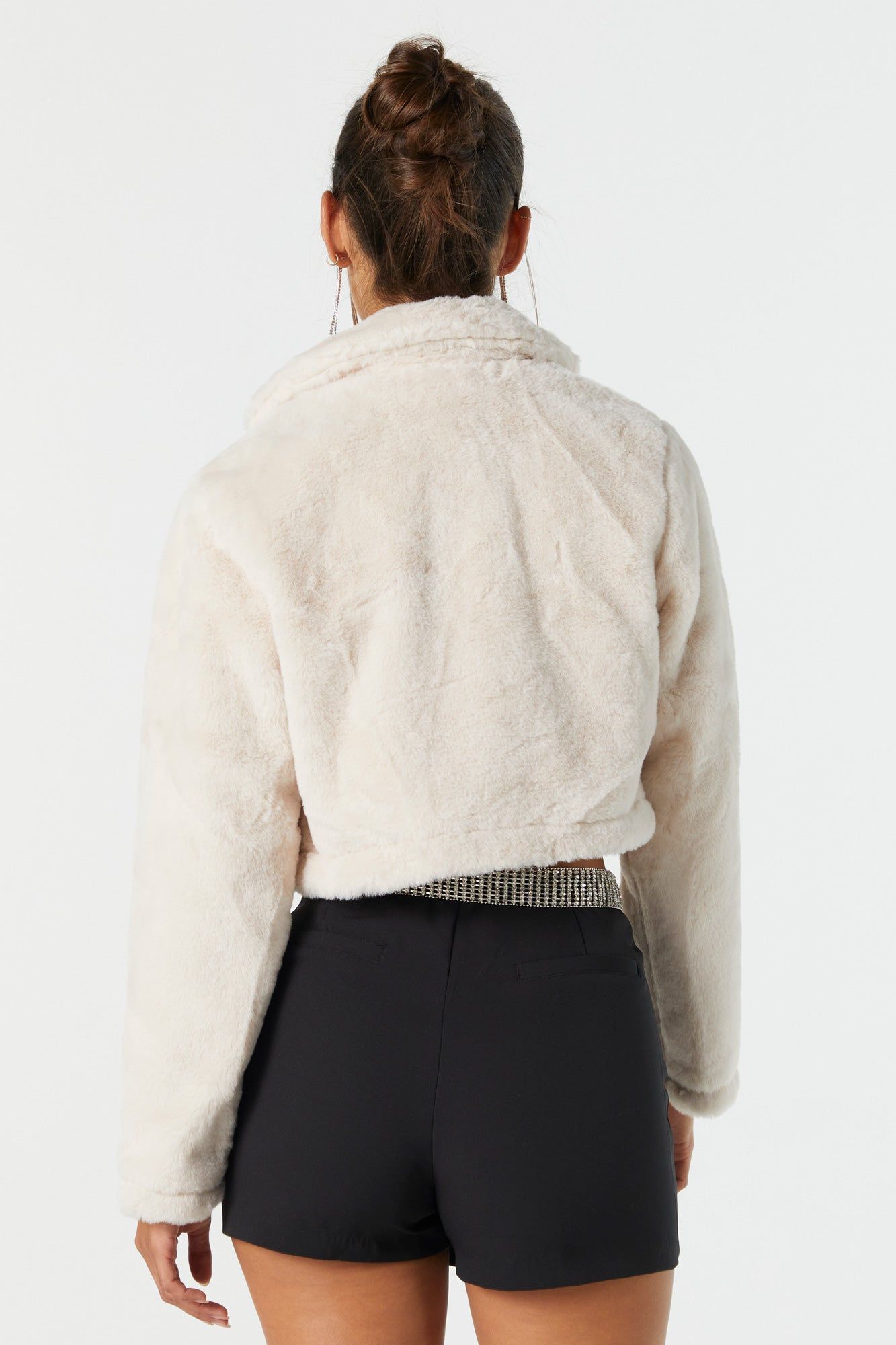 Faux Fur Cropped Coat sold by Urban Planet product image thumbnail 3