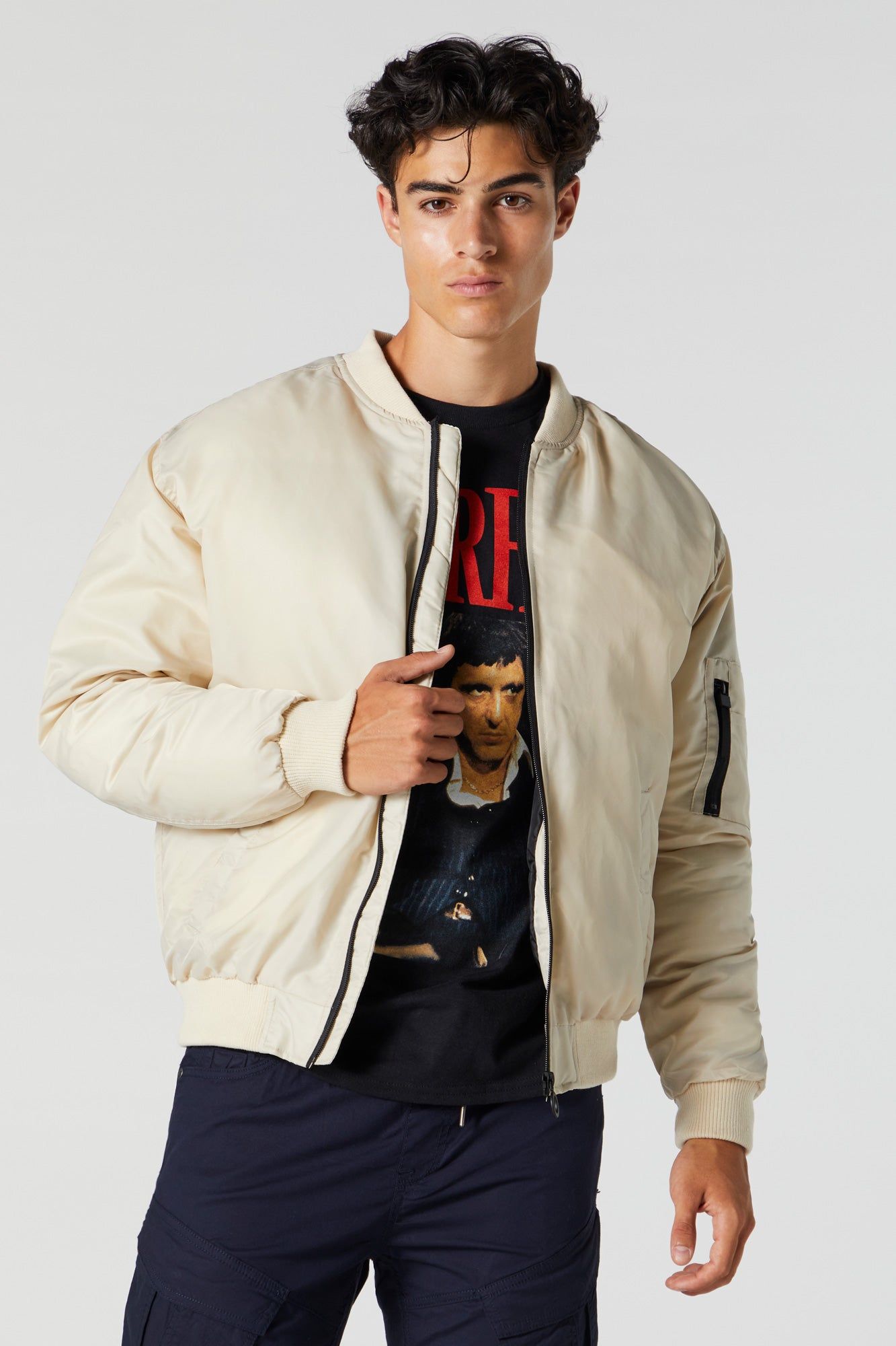 Nylon Hooded Bomber Jacket sold by Urban Planet product image thumbnail 20