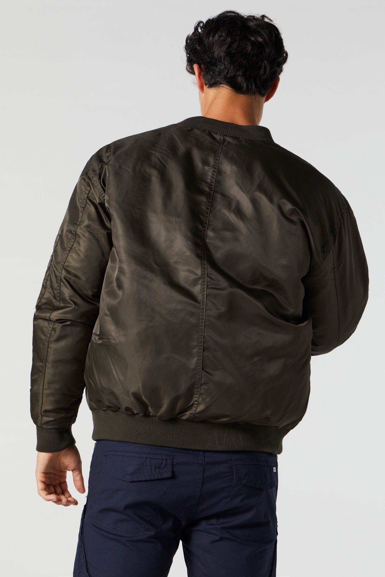 Nylon Hooded Bomber Jacket sold by Urban Planet product image thumbnail 5