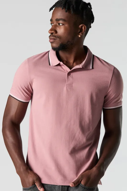 T-shirt Polo avec liséré contrastant sold by Urban Planet