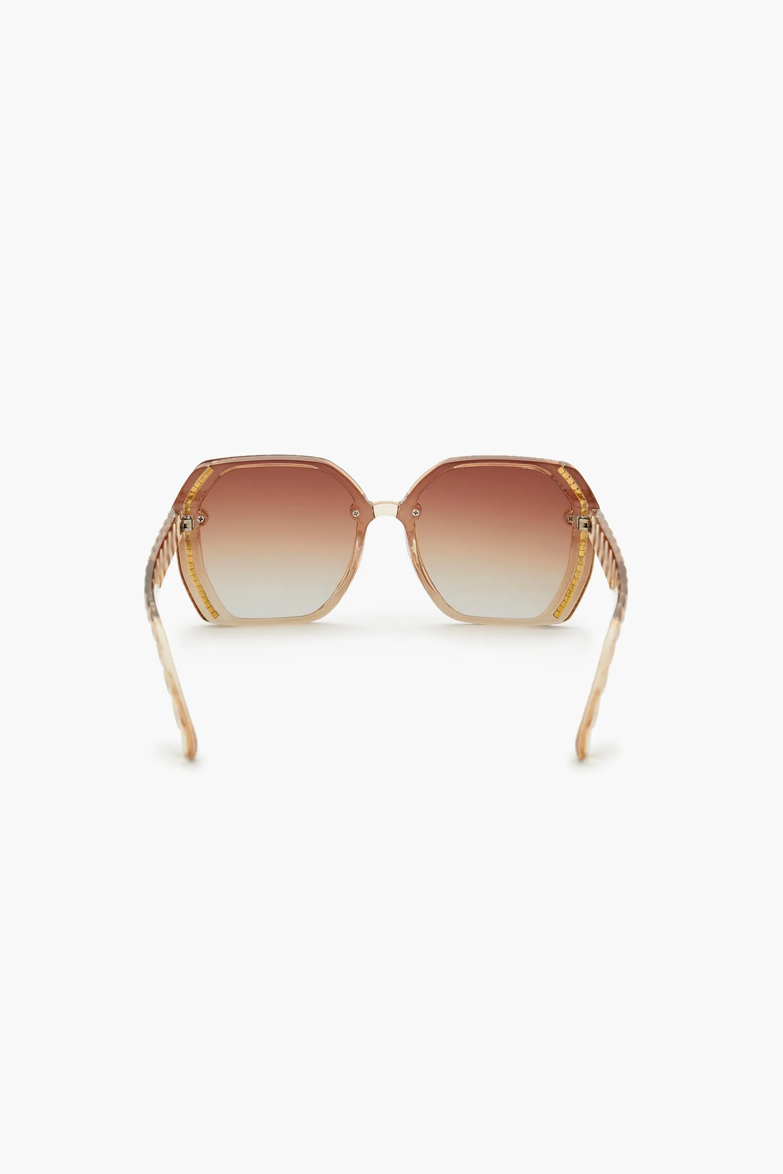Ribbed Square Sunglasses sold by Urban Planet product image thumbnail 4