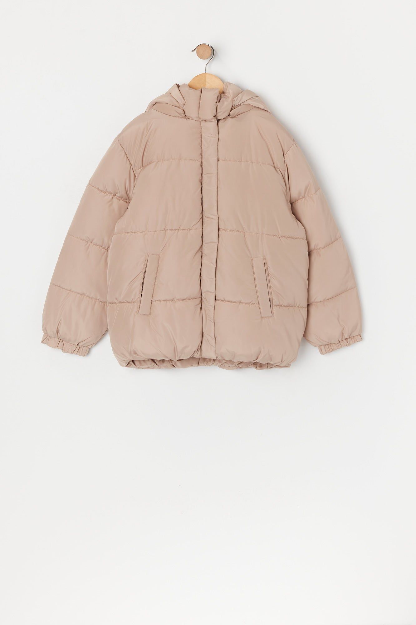 Girls Hooded Puffer Jacket sold by Urban Planet product image thumbnail 5