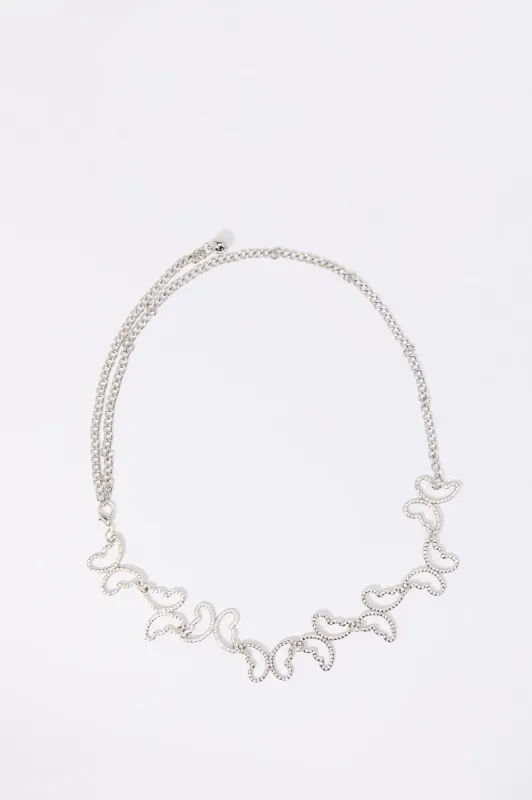 Rhinestone Butterfly Chain Belt sold by Urban Planet