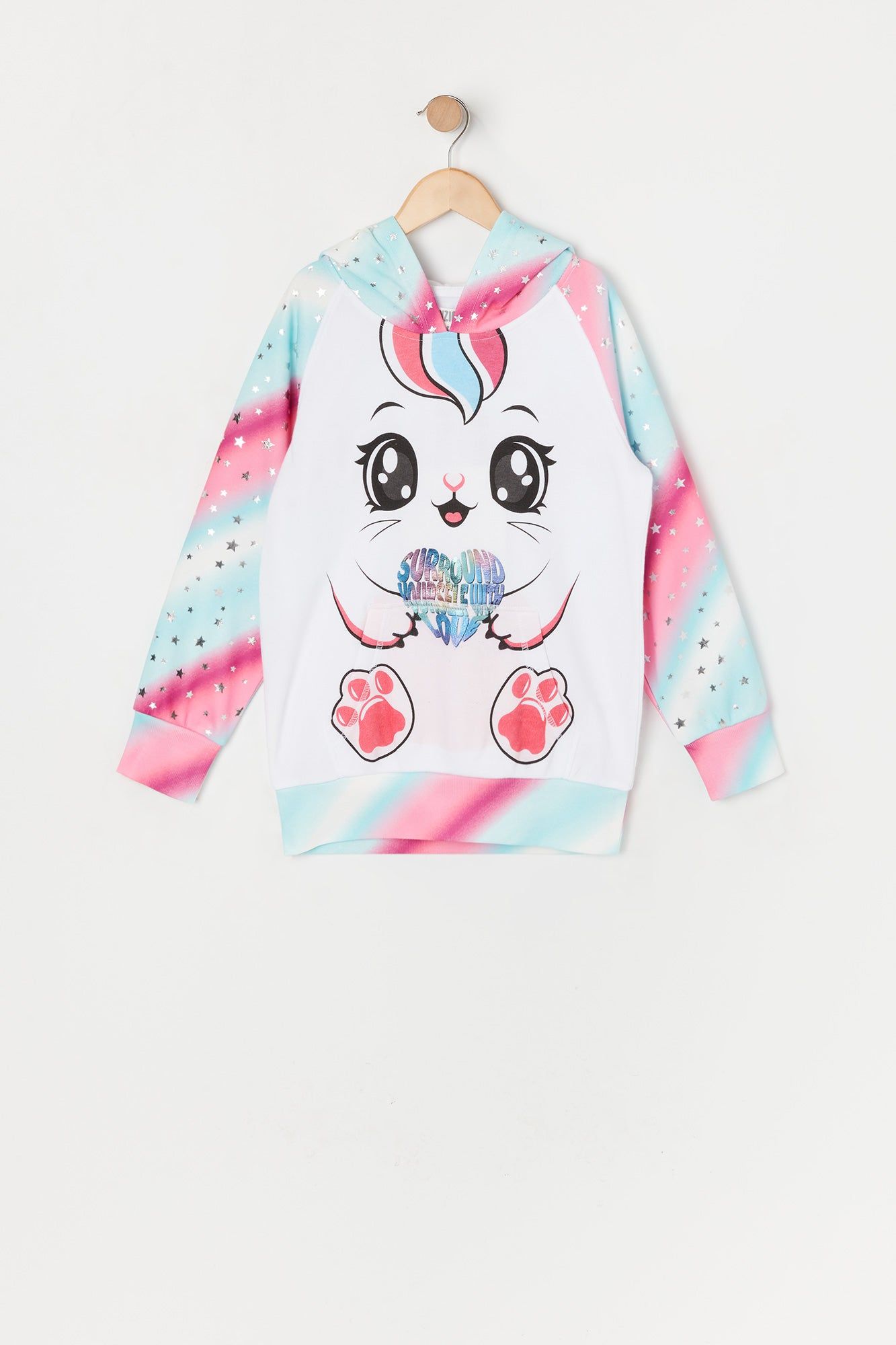 Girls Cat Unicorn Character Hoodie sold by Urban Planet product image thumbnail 2