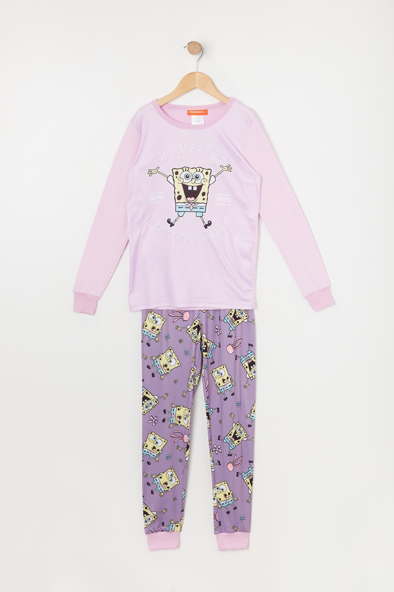 Girls SpongeBob Graphic 2 Piece Pajama Set sold by Urban Planet