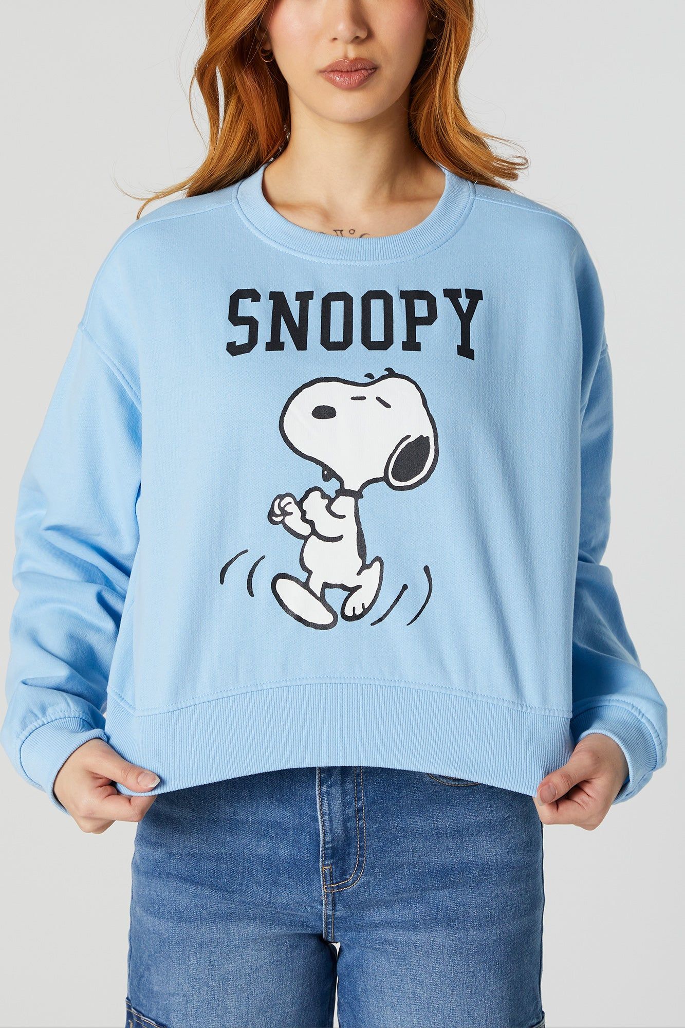 Snoopy Graphic Fleece Sweatshirt sold by Urban Planet product image thumbnail 4