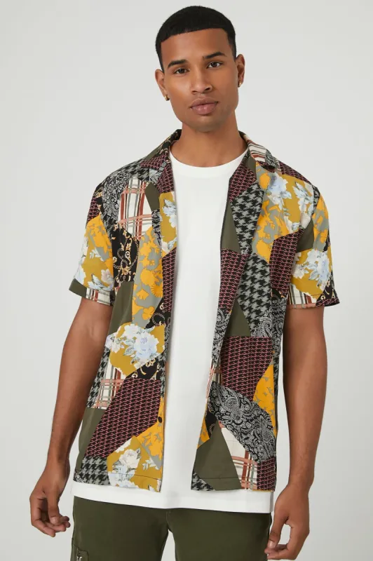 Chemise à imprimé mosaïque mélangée sold by Urban Planet