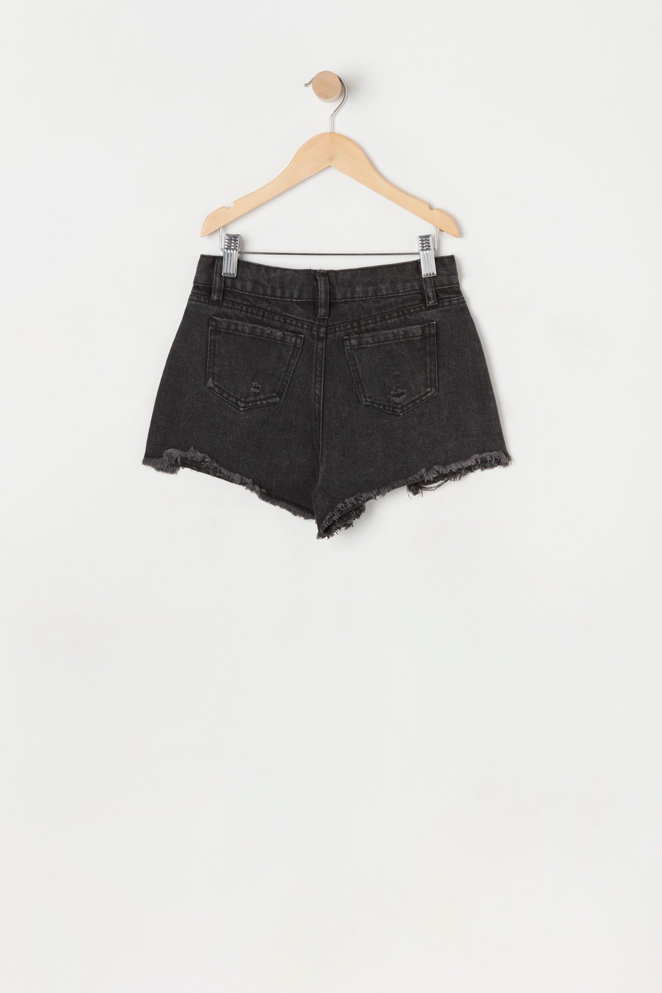 Girls Chelsea High-Rise Vintage Rip Black Short sold by Urban Planet product image thumbnail 2
