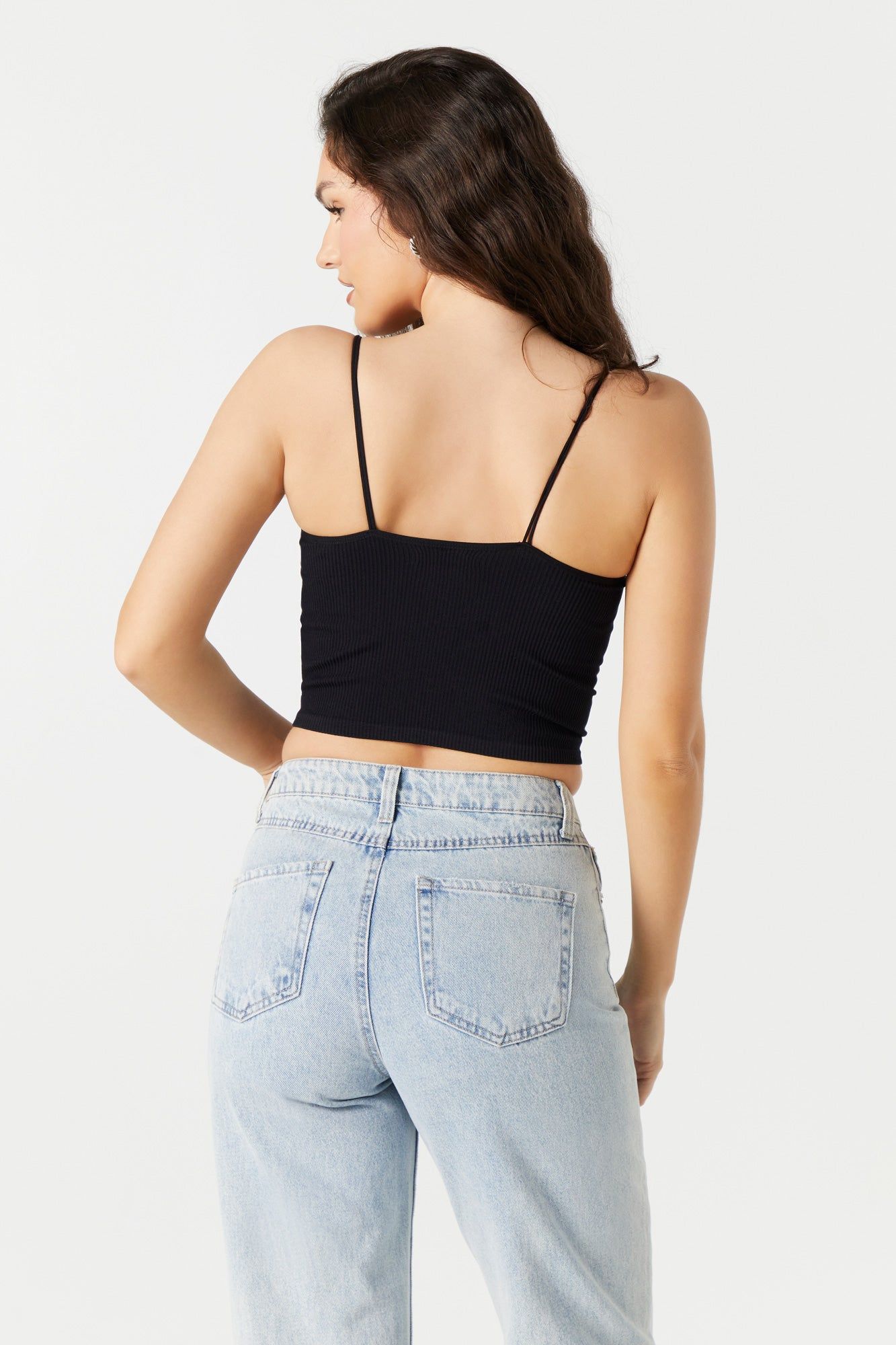 Ribbed Double Strap Skimmer Tank sold by Urban Planet product image thumbnail 8