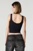 Camisole-corset côtelée à col rond sold by Urban Planet