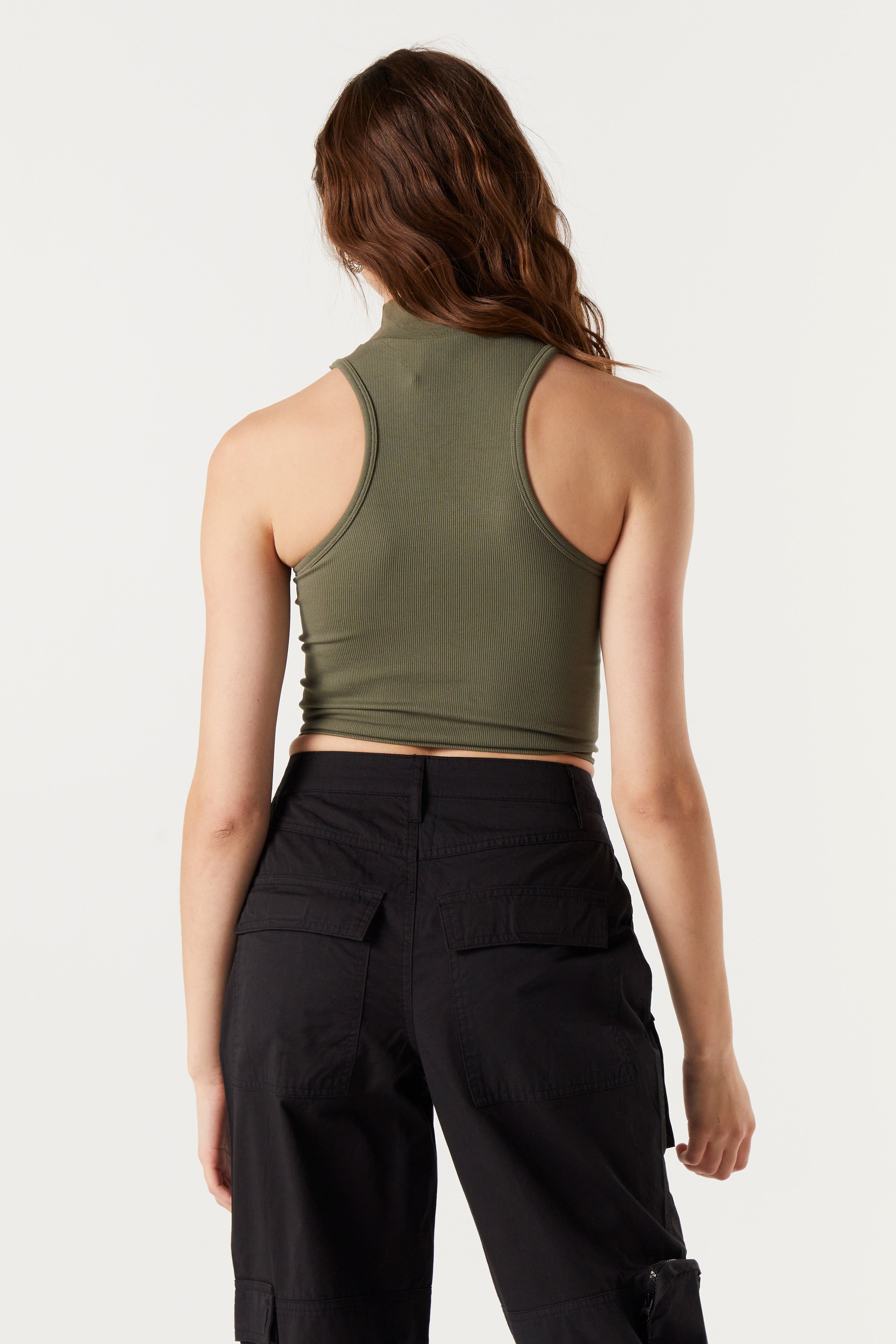 Ribbed Mock Neck Tank sold by Urban Planet product image thumbnail 14