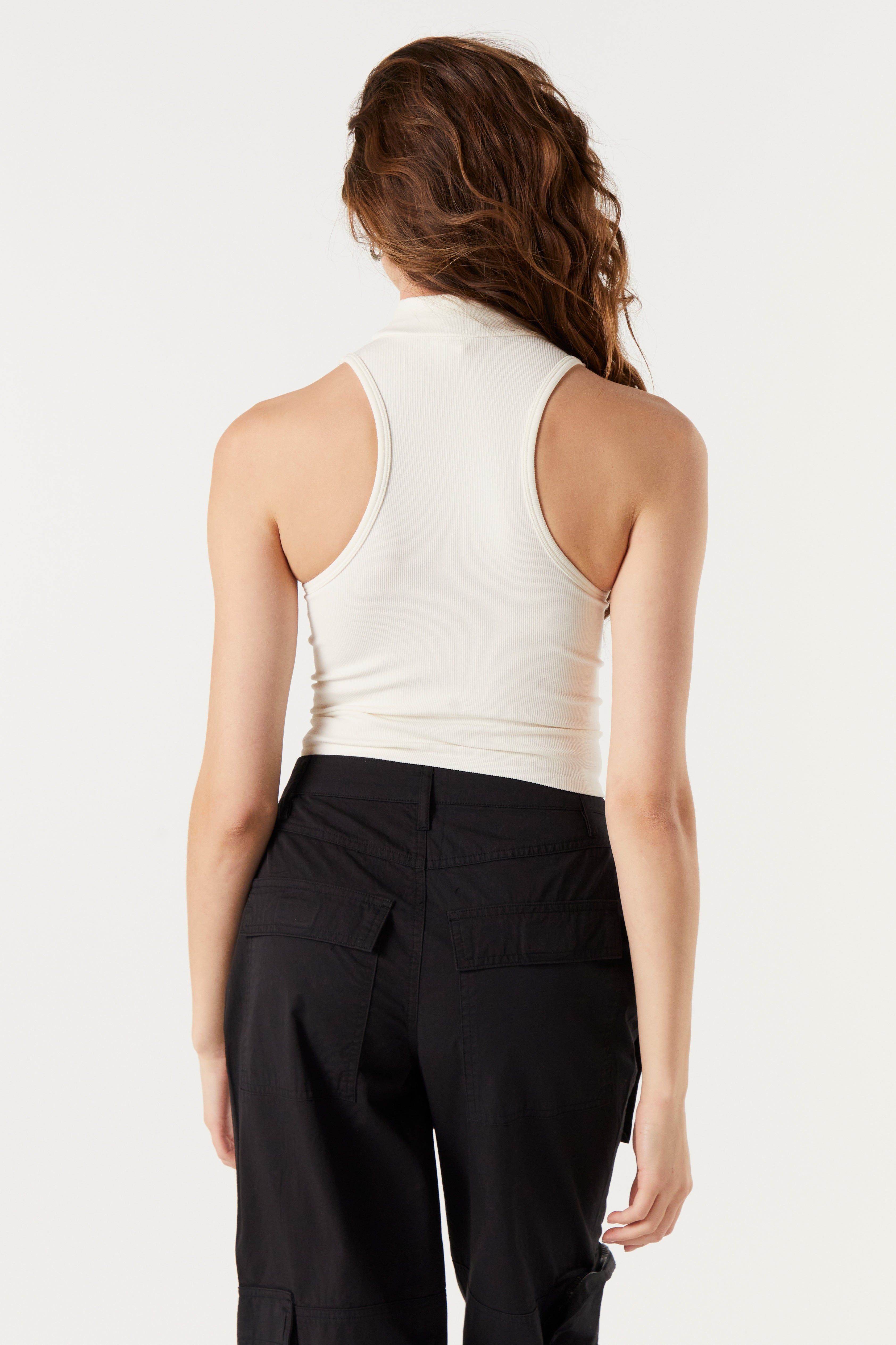 Ribbed Mock Neck Tank sold by Urban Planet product image thumbnail 17