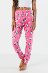 Jogger de pyjama en velours avec motif de panda sold by Urban Planet