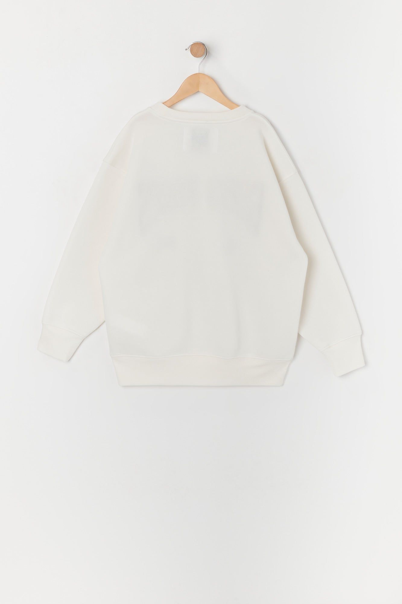 Girls Good Vibes Chenille Embroidered Fleece Sweatshirt sold by Urban Planet product image thumbnail 2