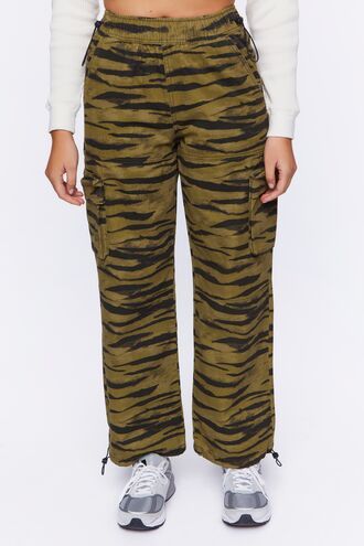 Zebra Print Toggle Drawstring Jogger sold by Urban Planet product image thumbnail 2