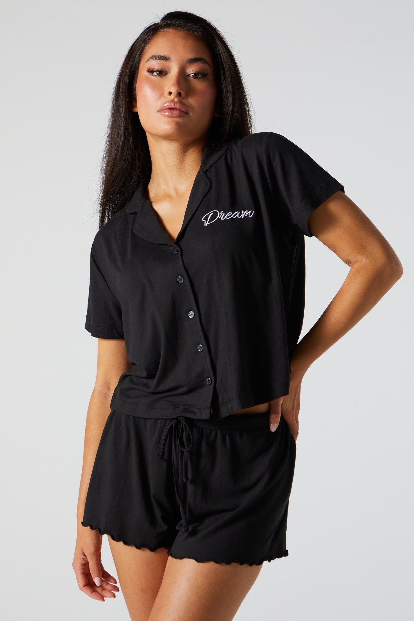 Ensemble pyjama avec motif brodé Dream sold by Urban Planet