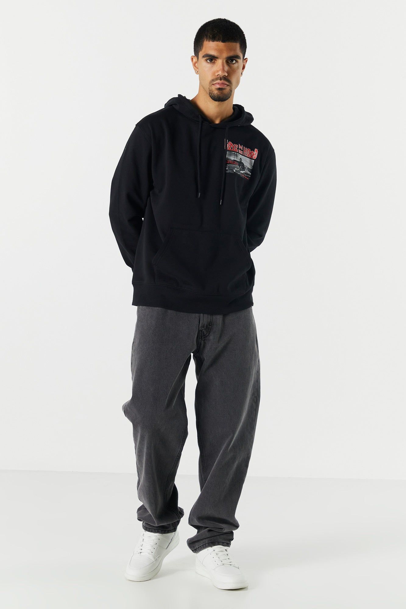 Haut à capuchon avec imprimé Boys N The Hood sold by Urban Planet product image thumbnail 3