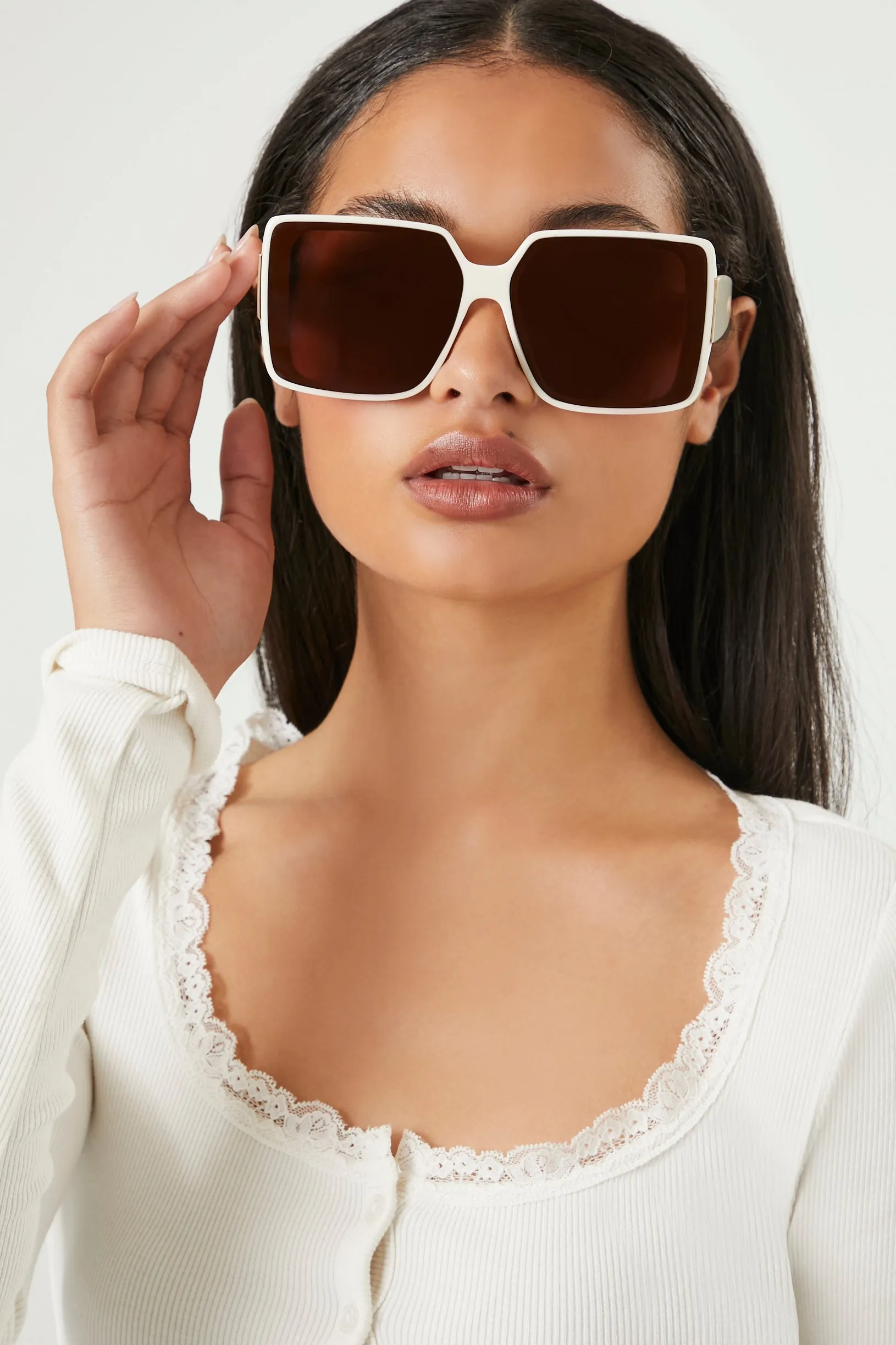 Oversized Square Frame Sunglasses sold by Urban Planet product image thumbnail 3