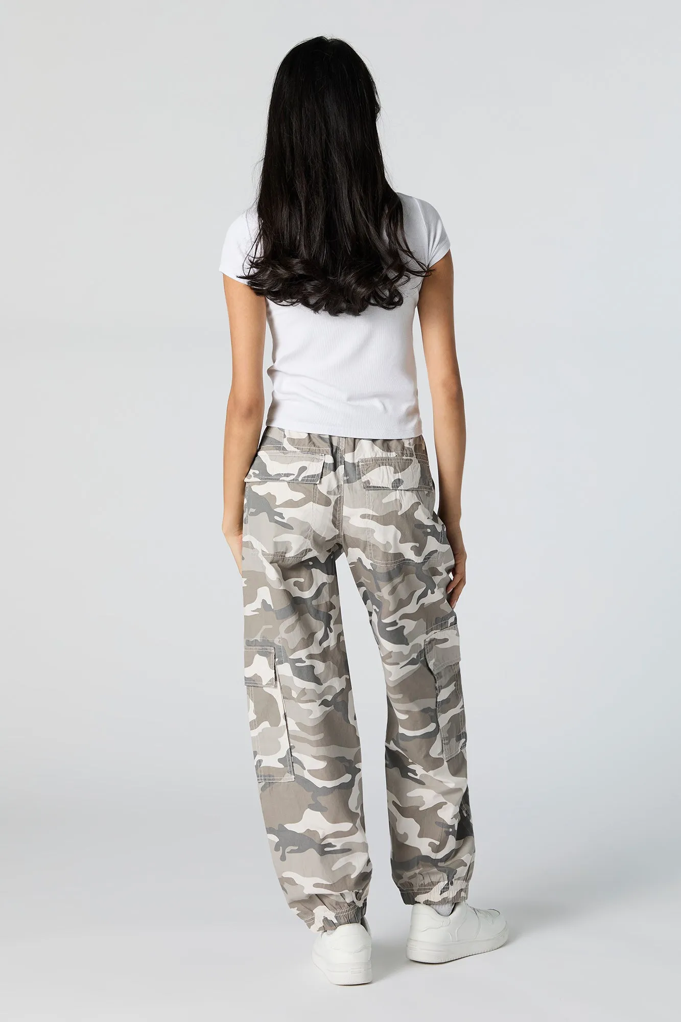 Jogger cargo avec motif camouflage à taille coulissante sold by Urban Planet product image thumbnail 3