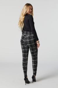 Plaid Print High Rise Zipper Pocket Legging sold by Urban Planet