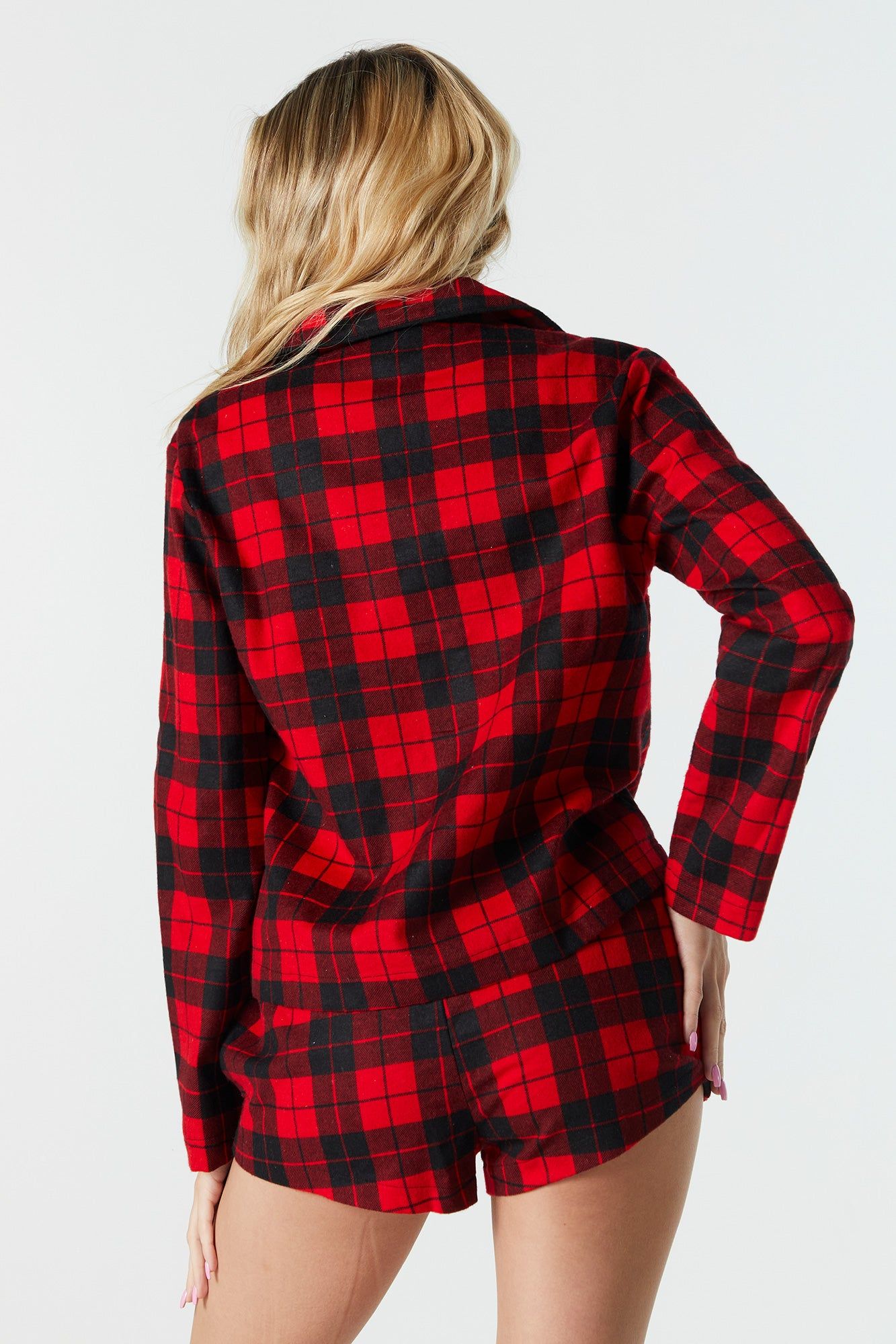 Printed Flannel Pajama Short sold by Urban Planet product image thumbnail 2