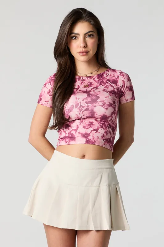 Contour Boat Neck Cropped T-Shirt sold by Urban Planet