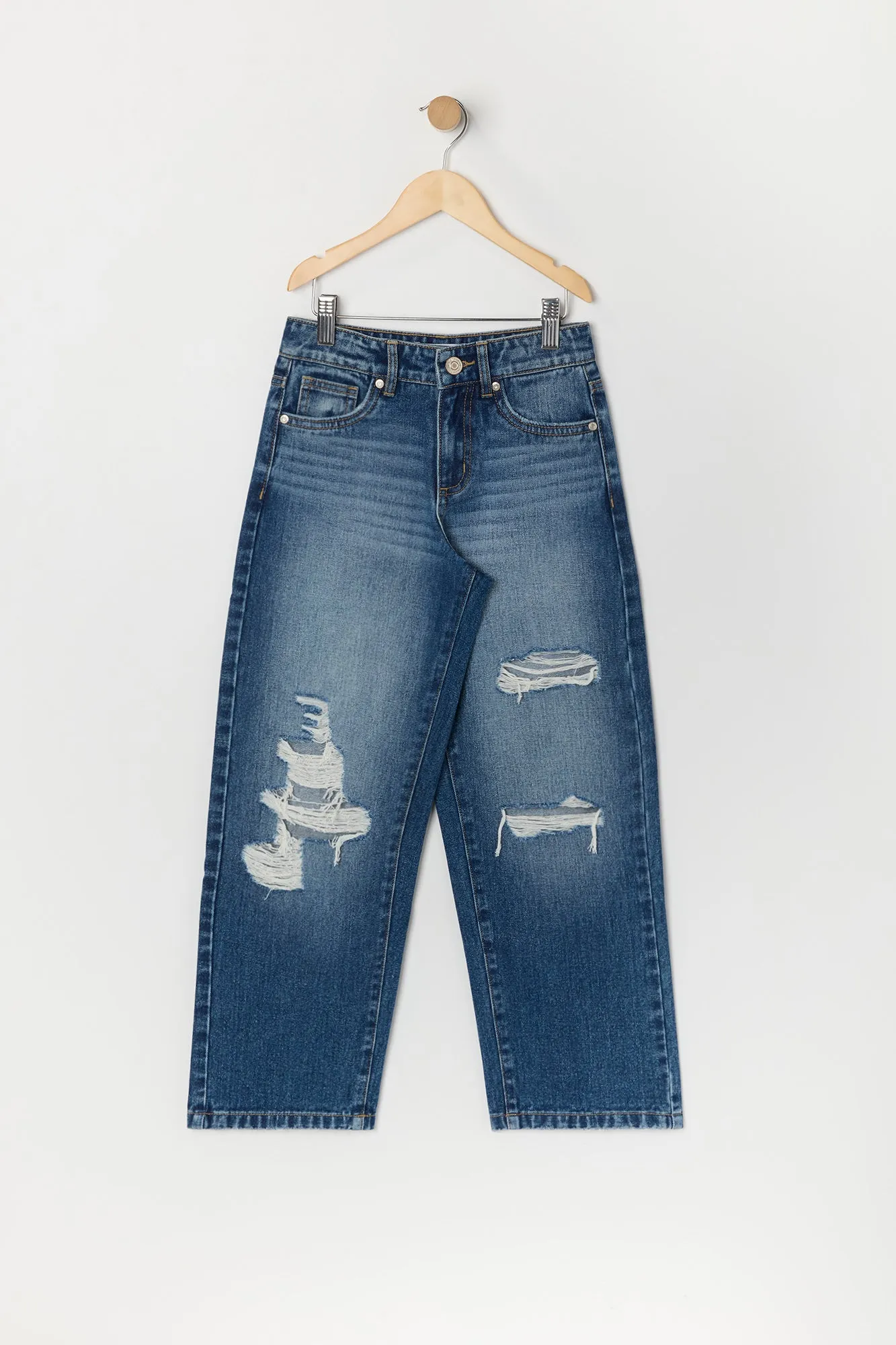 Girls Distressed Wide Leg Jean sold by Urban Planet product image thumbnail 5