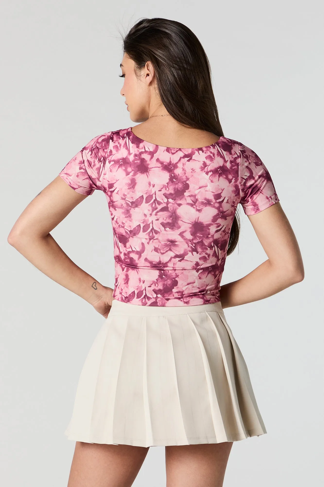 Contour Boat Neck Cropped T-Shirt sold by Urban Planet product image thumbnail 2