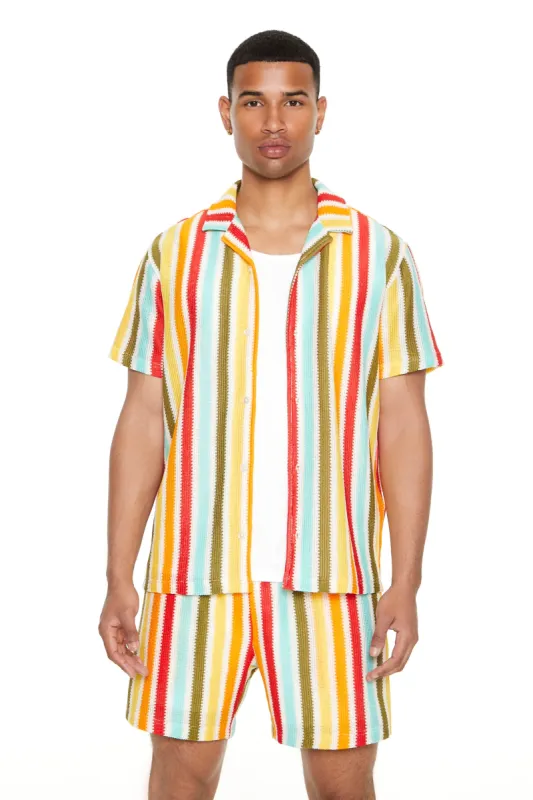 Short rayé à taille coulissante sold by Urban Planet