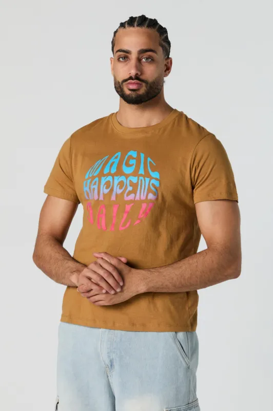 Magic Happens Daily Graphic T-Shirt sold by Urban Planet