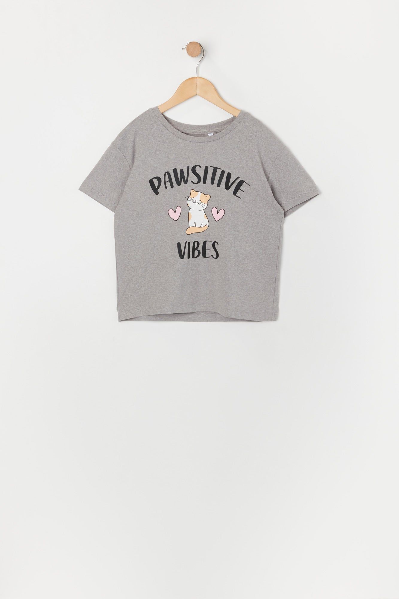 Girls Pawsitive Vibes Graphic 2 Piece Pajama Set sold by Urban Planet product image thumbnail 2