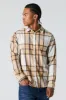 Tan Plaid Button-Up Top sold by Urban Planet
