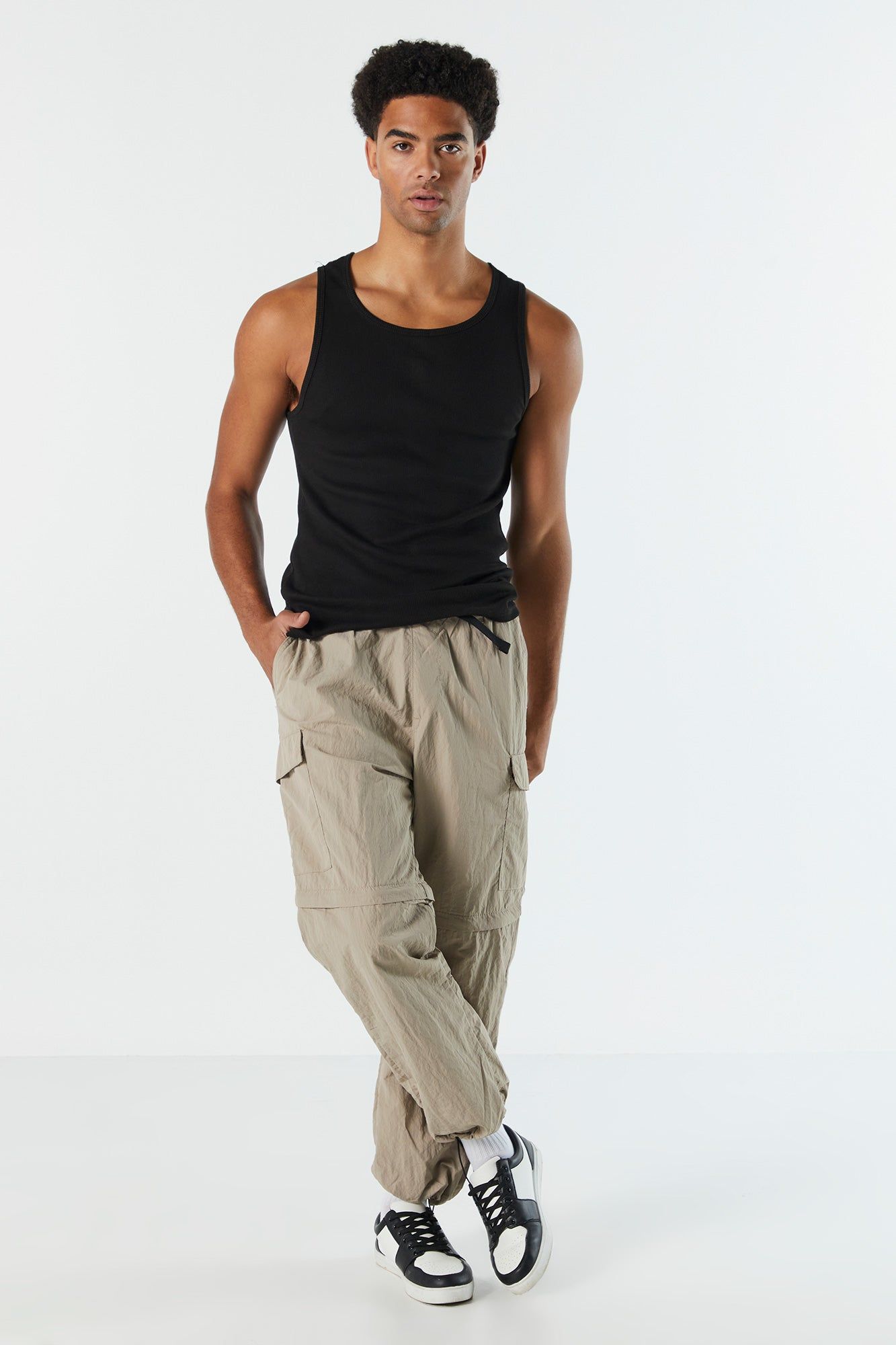 Pantalon cargo en nylon avec fermeture à glissière sold by Urban Planet product image thumbnail 3