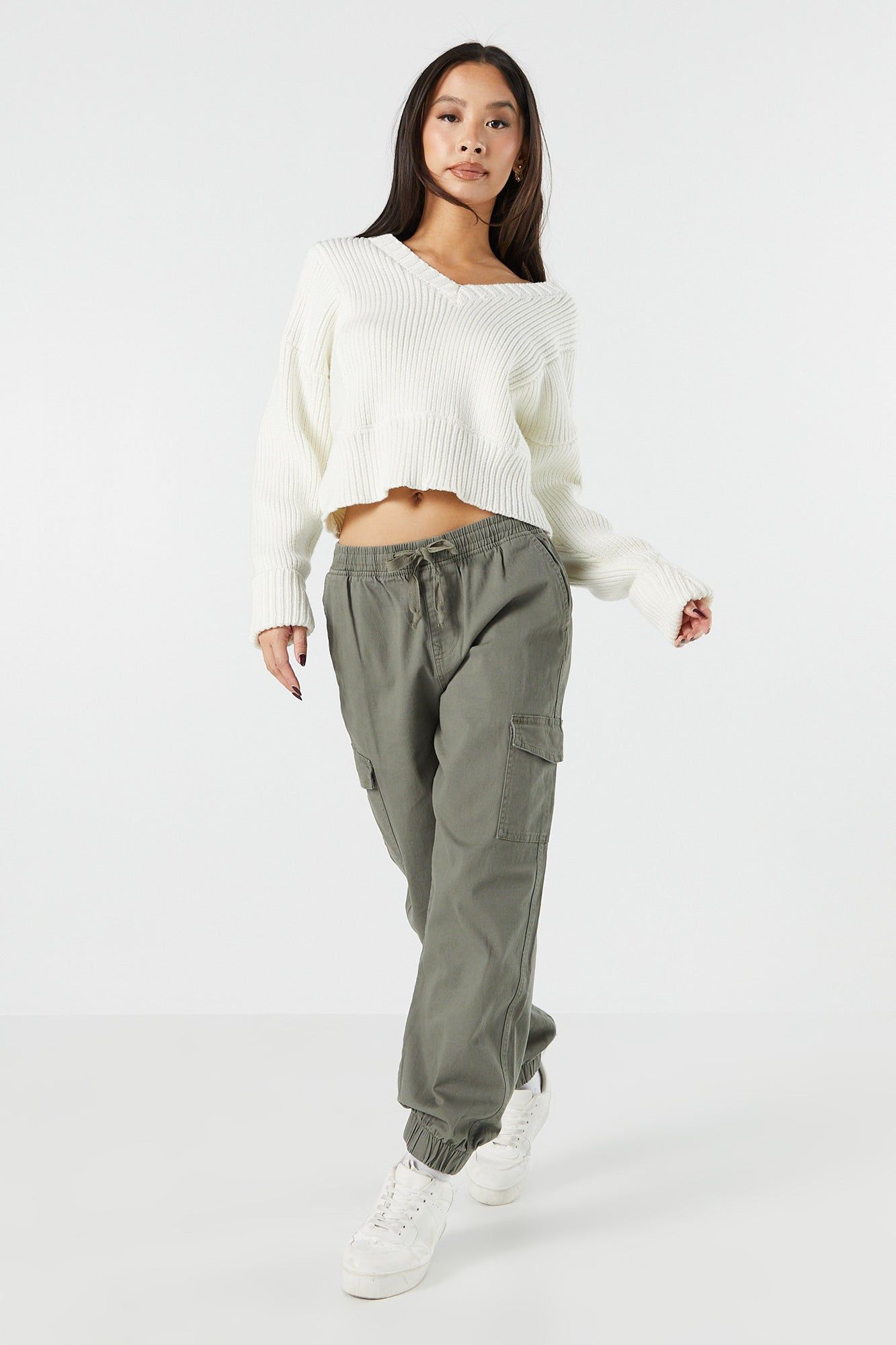 Twill Cargo Jogger sold by Urban Planet
