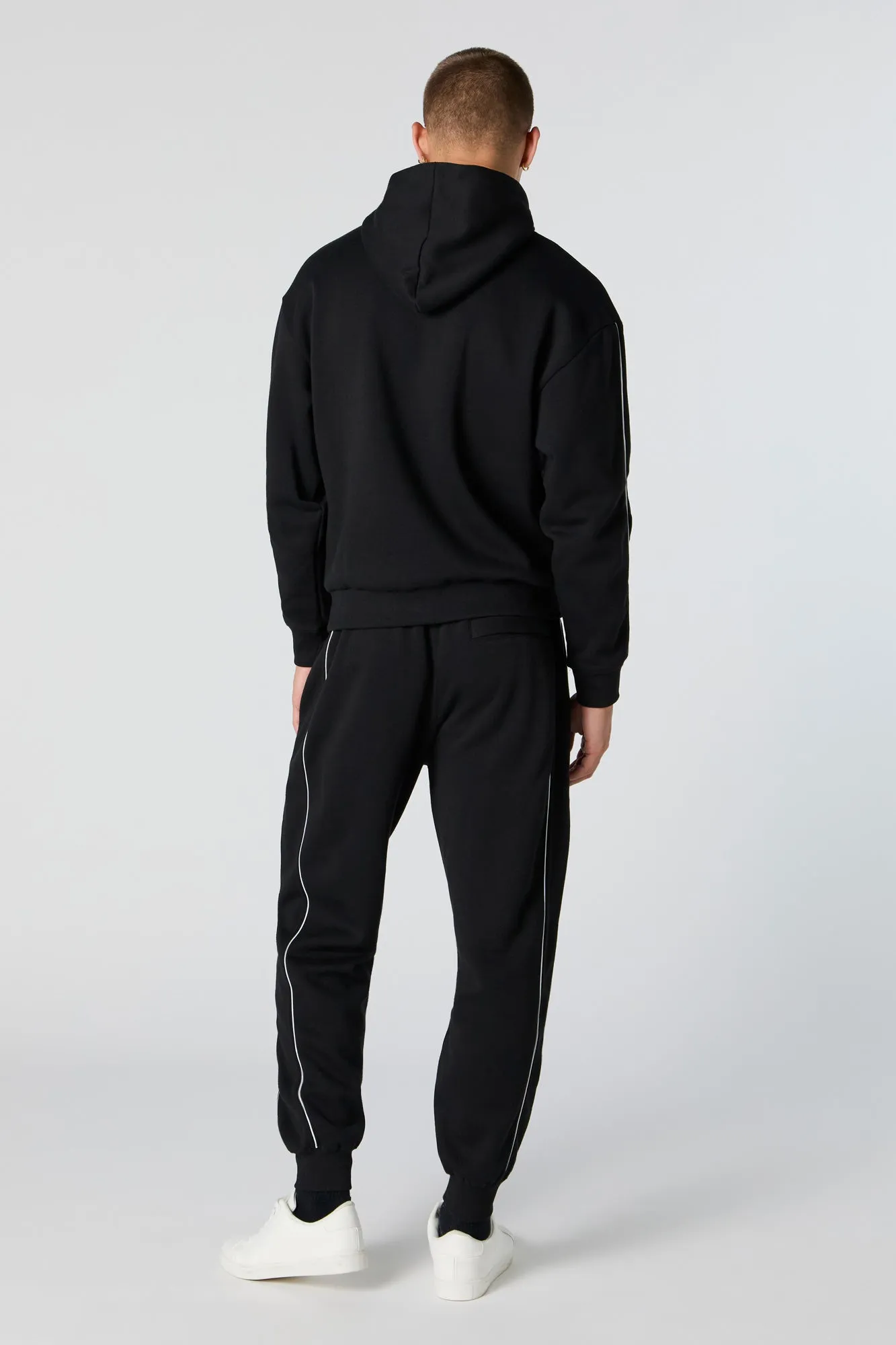 Racing Embroidered Graphic Fleece Jogger sold by Urban Planet product image thumbnail 3