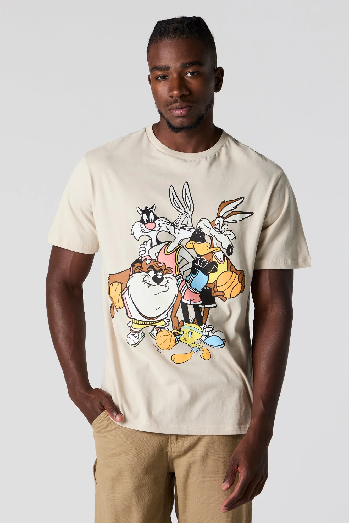 T-shirt à imprimé Looney Toons Basketball Team sold by Urban Planet