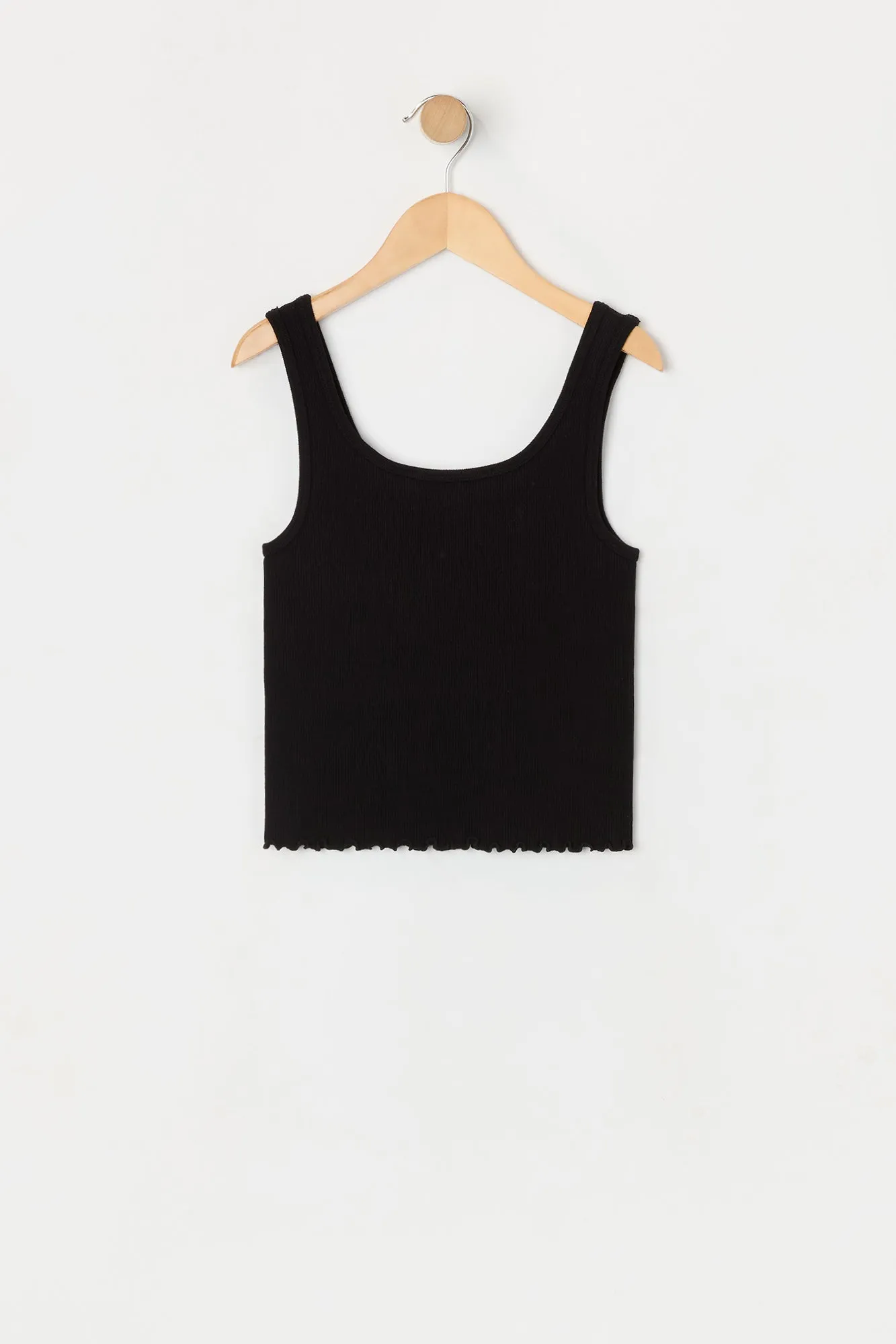 Débardeur côtelé sans couture avec ourlet volanté pour fille sold by Urban Planet product image thumbnail 5