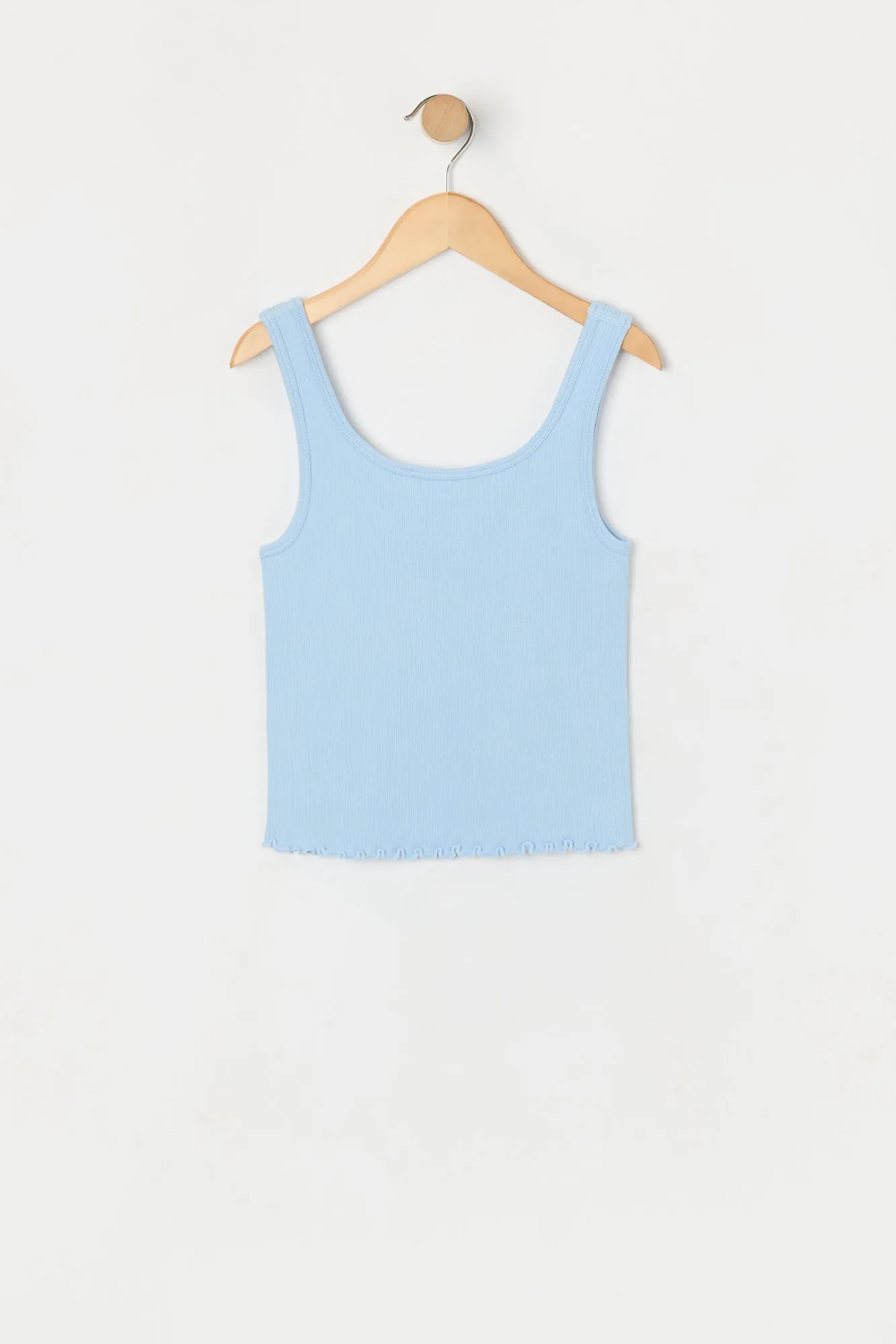 Débardeur côtelé sans couture avec ourlet volanté pour fille sold by Urban Planet product image thumbnail 2
