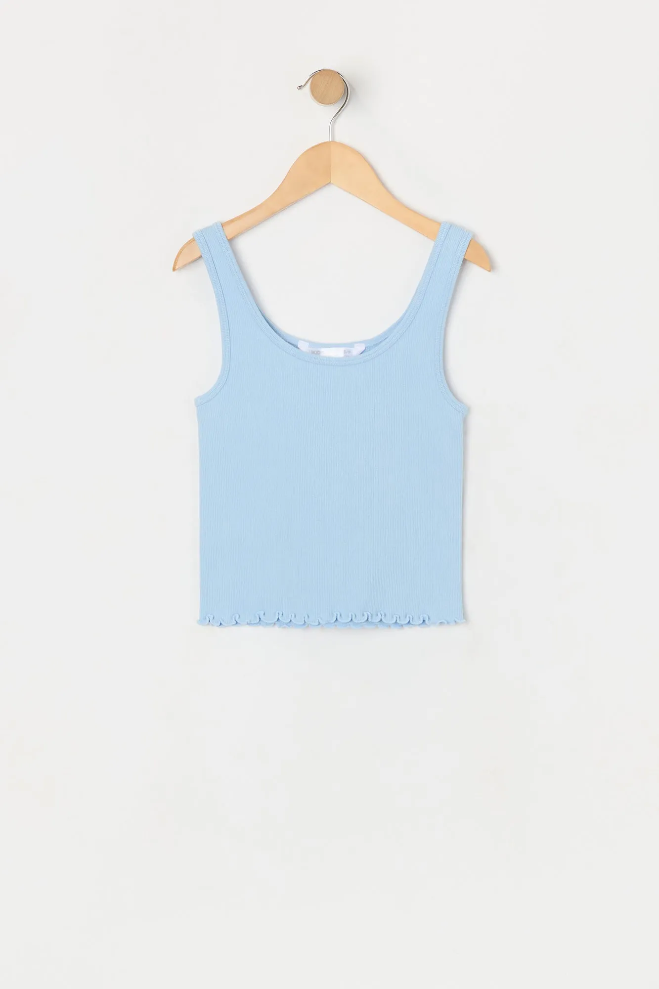 Débardeur côtelé sans couture avec ourlet volanté pour fille sold by Urban Planet