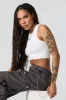 Seamless Ribbed High Neck Cropped Tank sold by Urban Planet