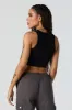 Seamless Ribbed High Neck Cropped Tank sold by Urban Planet
