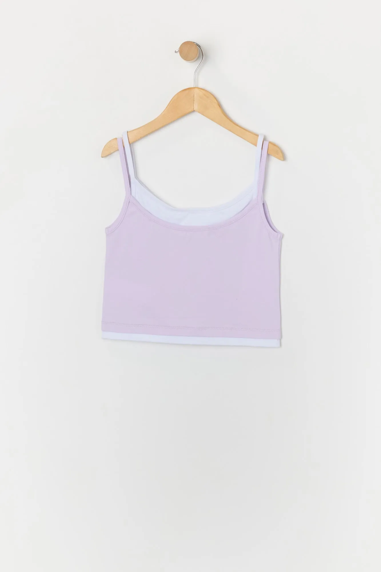 Débardeur superposé à imprimé Smile avec pierres du Rhin pour fille sold by Urban Planet product image thumbnail 2