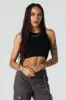 Seamless Ribbed High Neck Cropped Tank sold by Urban Planet
