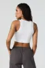 Seamless Ribbed High Neck Cropped Tank sold by Urban Planet