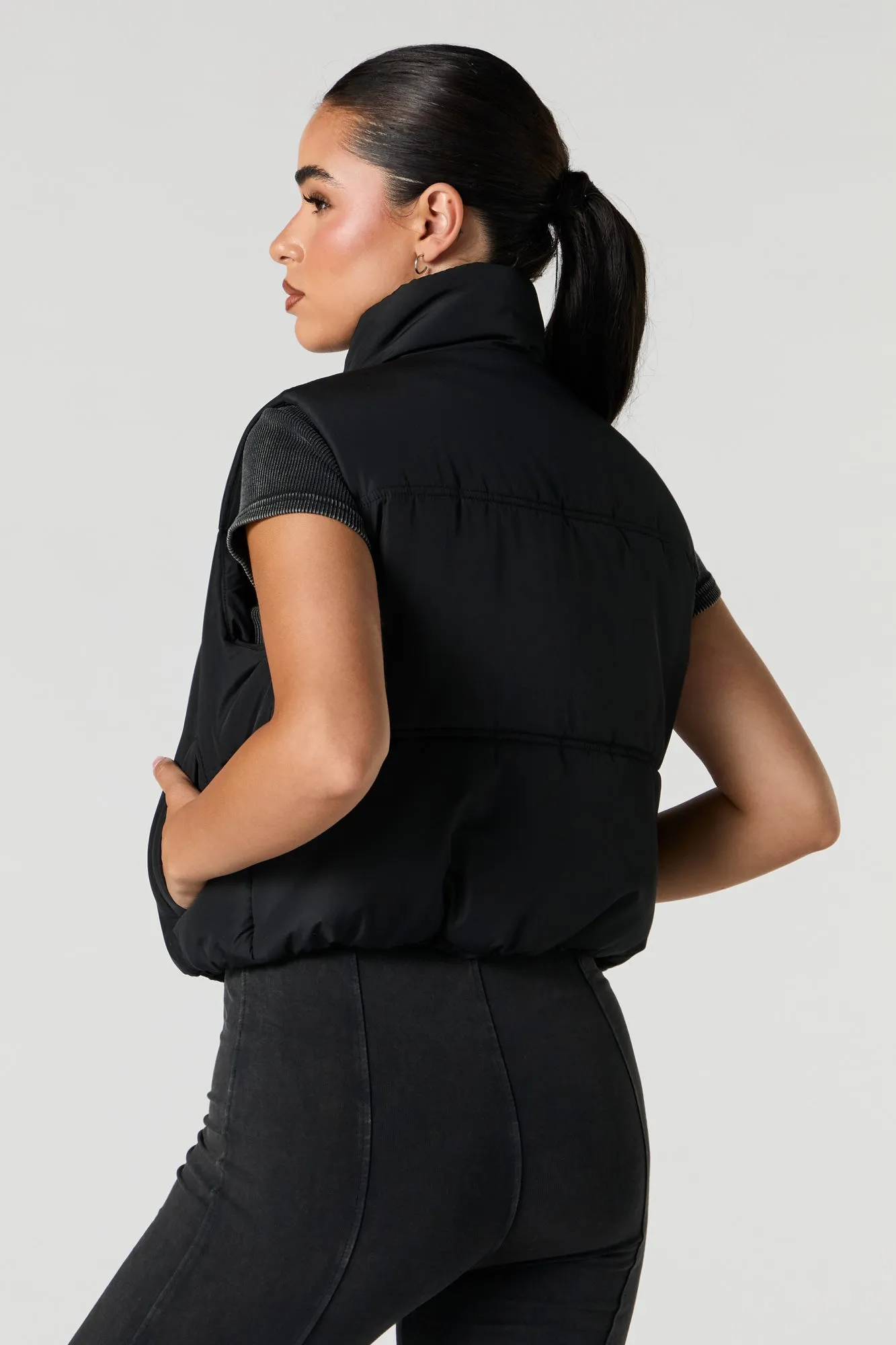 Zip-Up Puffer Vest sold by Urban Planet product image thumbnail 5